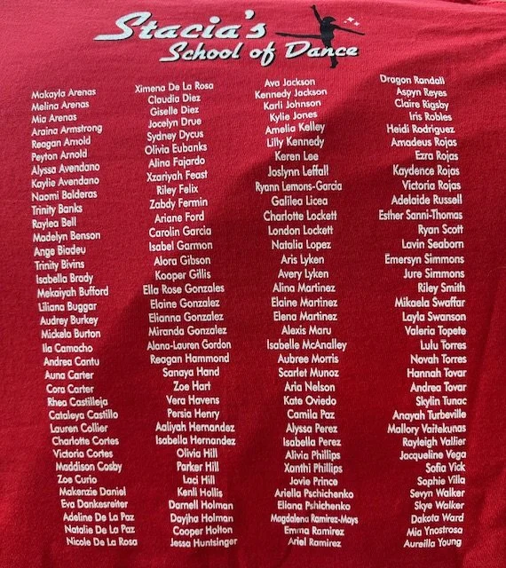 Recital T-Shirt 2026 Back.jpeg