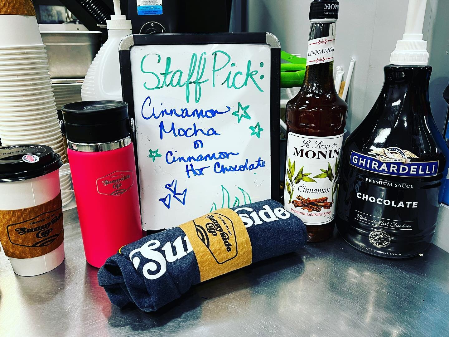 Just in time for Valentine&rsquo;s Day! Have you tried this weeks staff pick, Cinnamon Mocha Latt&eacute;?  So yummy! #supportsmallbusiness #coffee #lattelove #keeponthesunnyside #valentines