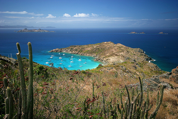 // Anse de Colombier →<p>On the north tip of St. Barths, a stunning panorama awaits those willing to make the short hike above this storybook anchorage.</p>