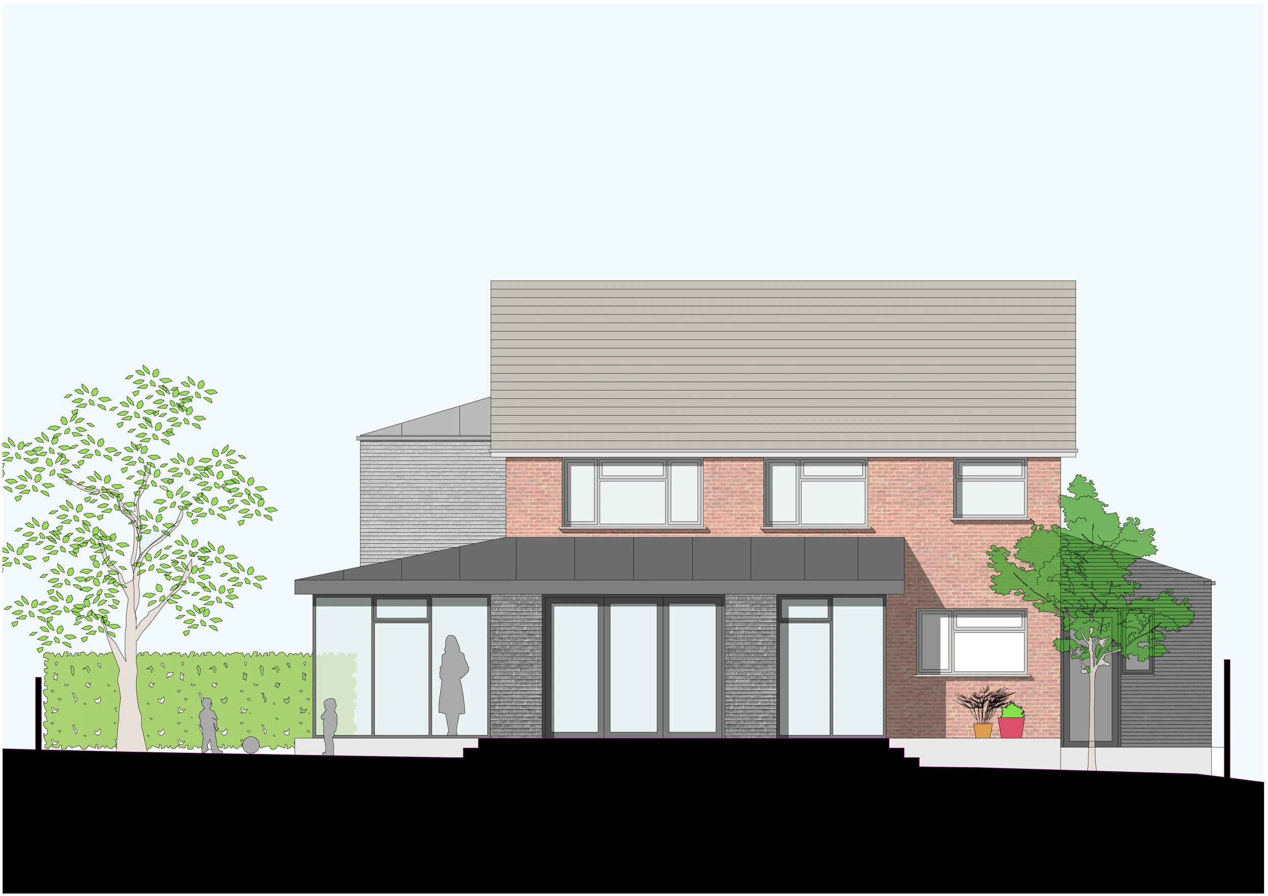  Proposed rear elevation 