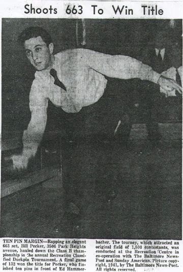 Willie "shoots 663 to win (bowling) title"