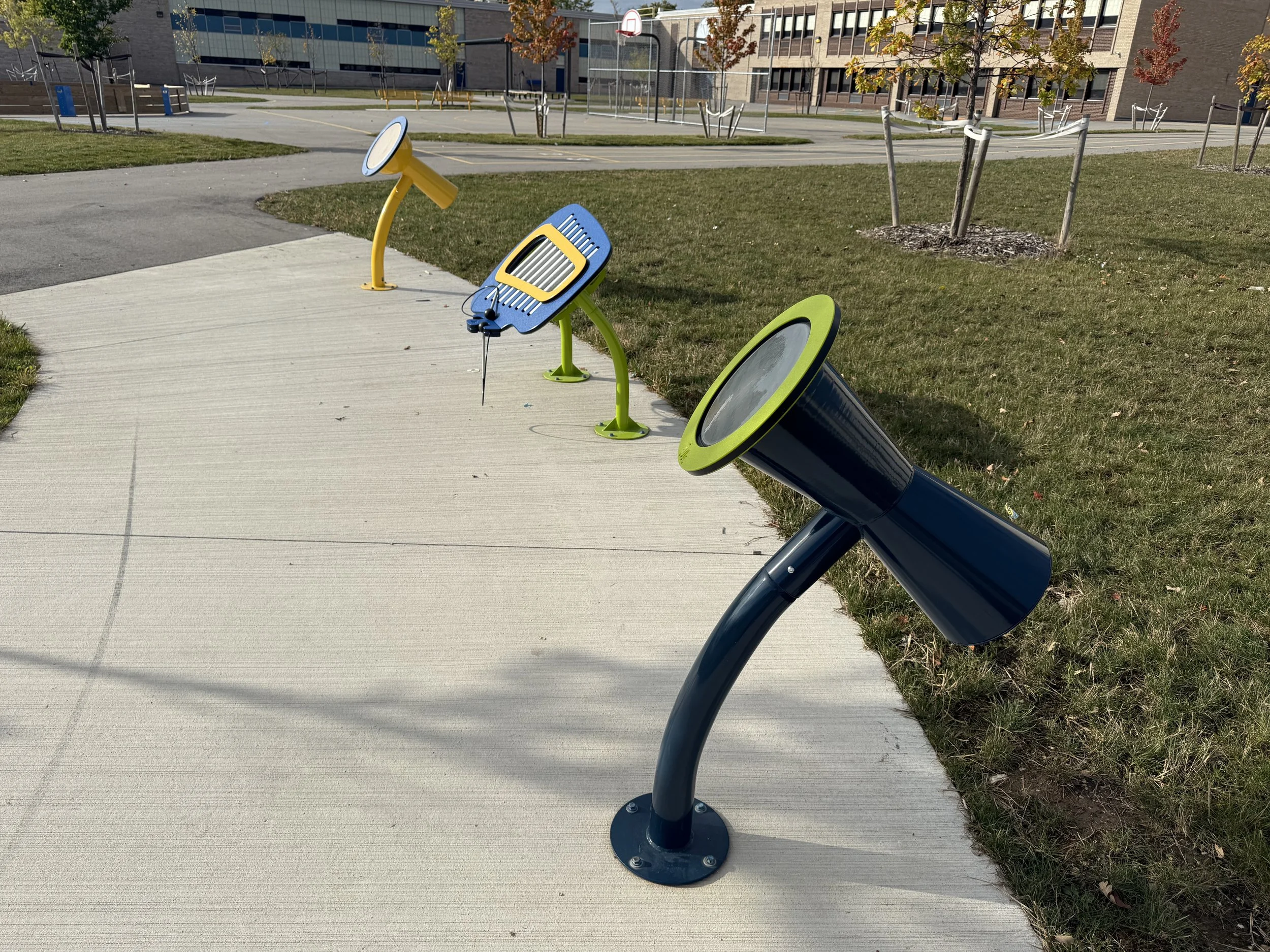 Outdoor musical instruments