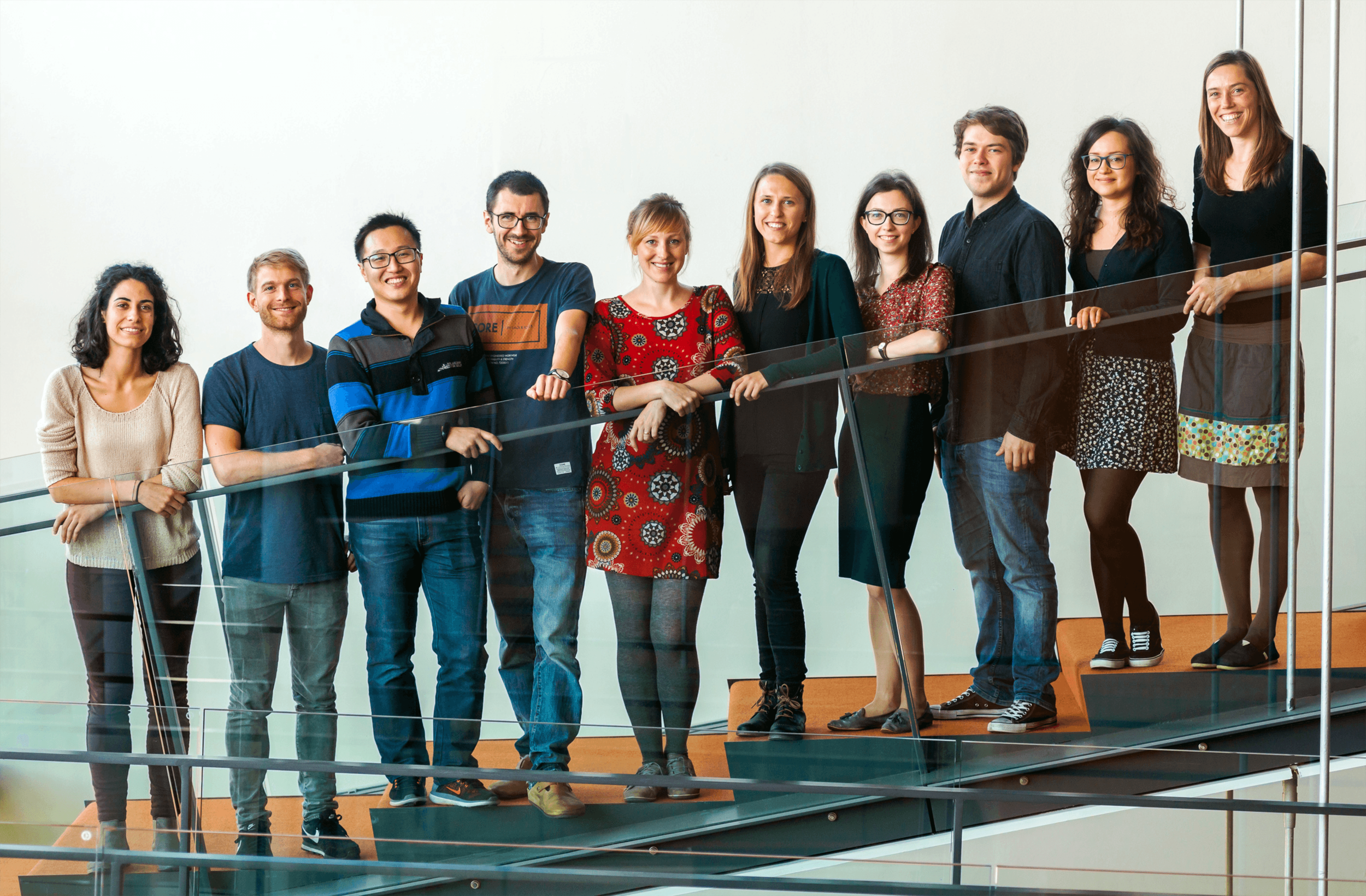 Treutlein group in October 2018 (missing: Sabina Kanton and Johannes Krumm)