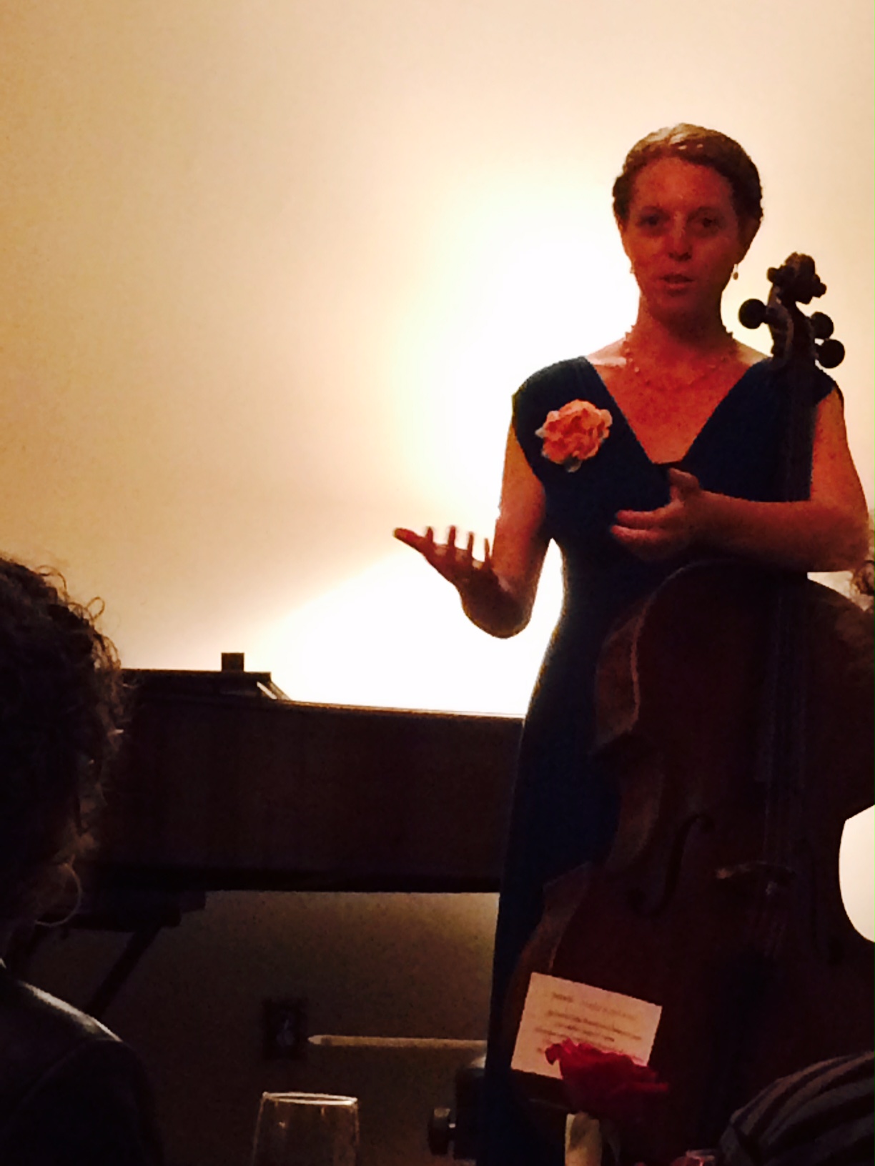 Hannah explaining Kodály's work.