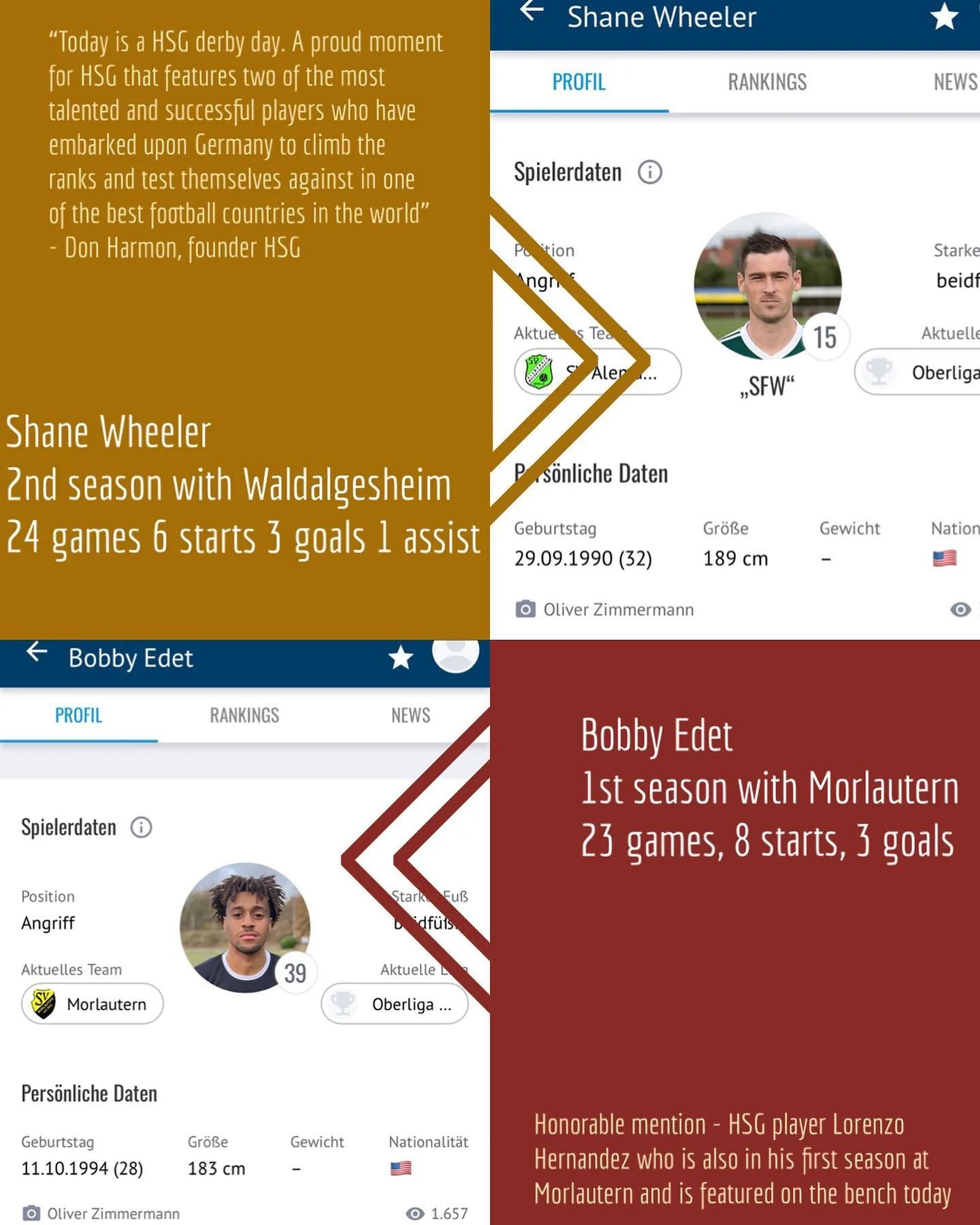 HSG Oberliga derby, @svmorlautern host @svalemanniawaldalgesheim both teams need all the points in this relegation battle, 2 HSG players have earned the start @bobbyfcd39 for Morlautern and @sfwheeler9 for Waldalgesheim. A tight game that saw SFW com