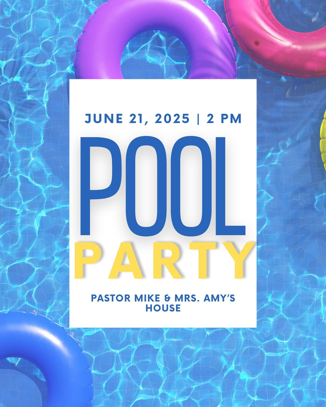 ‼️ DATE CHANGE ‼️ Due to the possibility of storms this weekend, the pool party has been moved to NEXT weekend!!