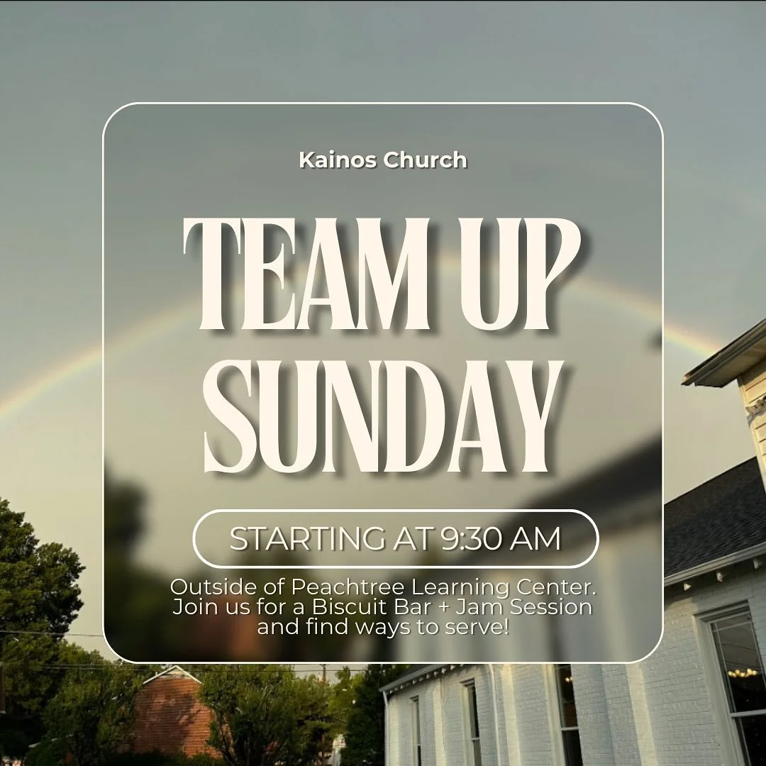 TOMORROW! Right after our 8 AM service, we will be having our second Team-Up Sunday! We will be providing biscuits. Please bring your favorite jelly or jam to share! Team-Up Sunday will take place in the front parking lot of Peachtree under tents! We