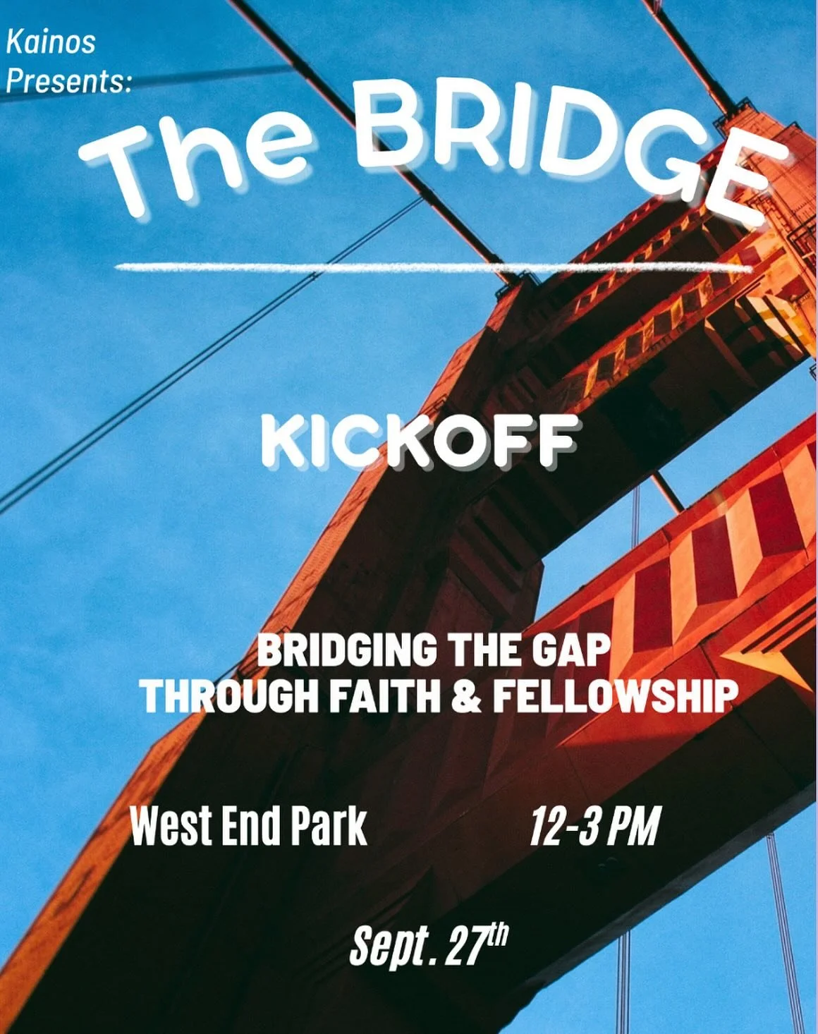 Tomorrow!! All men are welcome! Come be apart of The Bridge.