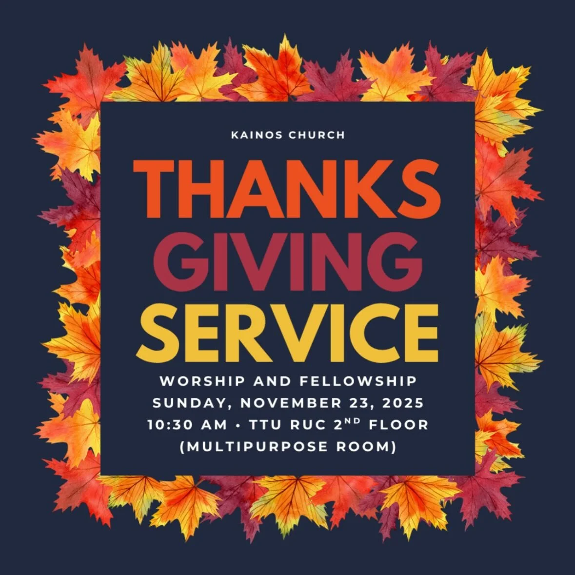 Come join our worship gathering at 10:30 as we bring both service times back together in 1 service on November 23!! &nbsp;

Bring your favorite soup to share, and enter it into our friendly SOUP-ER BOWL competition!&nbsp; We have 2 categories, one fo