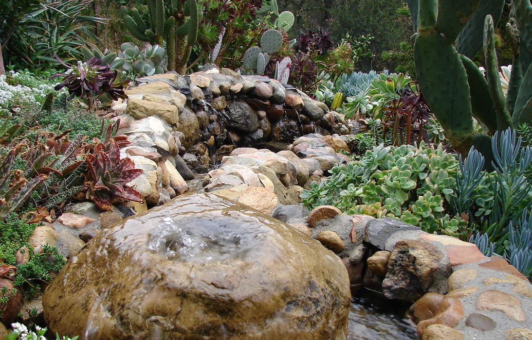 Hillside Stone Fountain