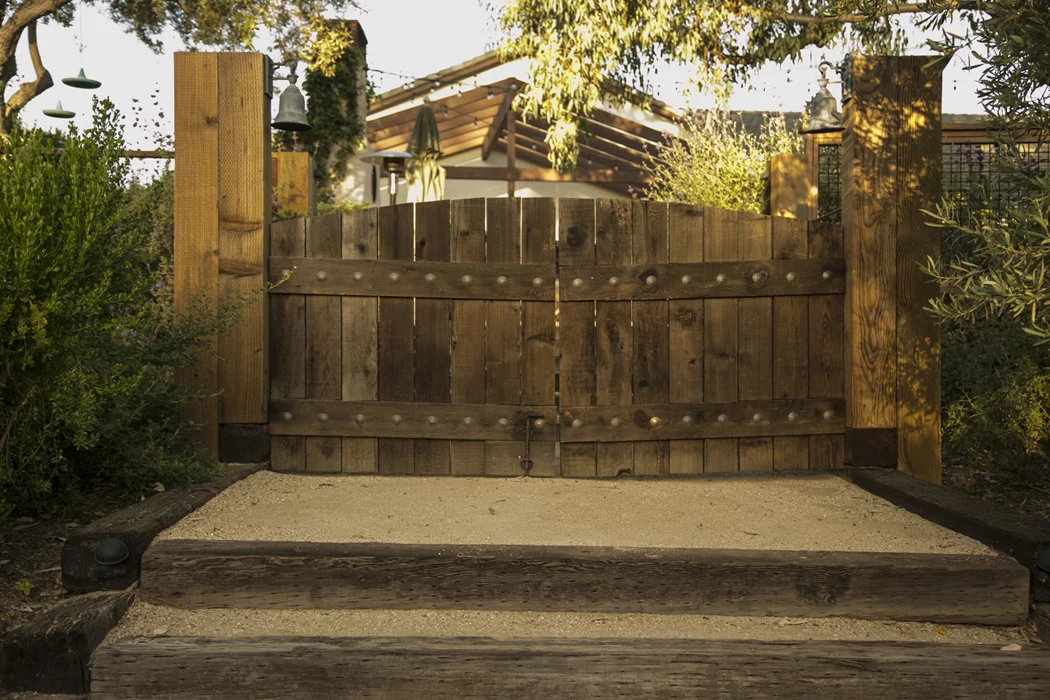 Reclaimed Redwood Gate