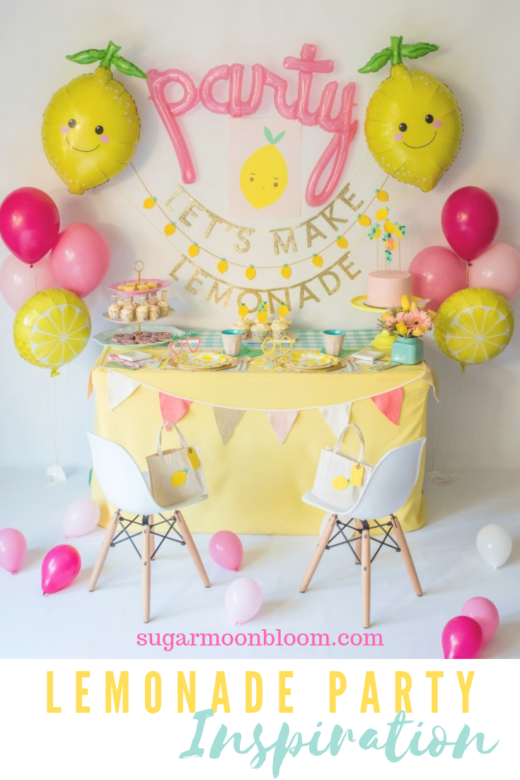 Lemon Party Inspiration For A Lemon Or Lemonade Birthday Party Sugar Moon Bloom