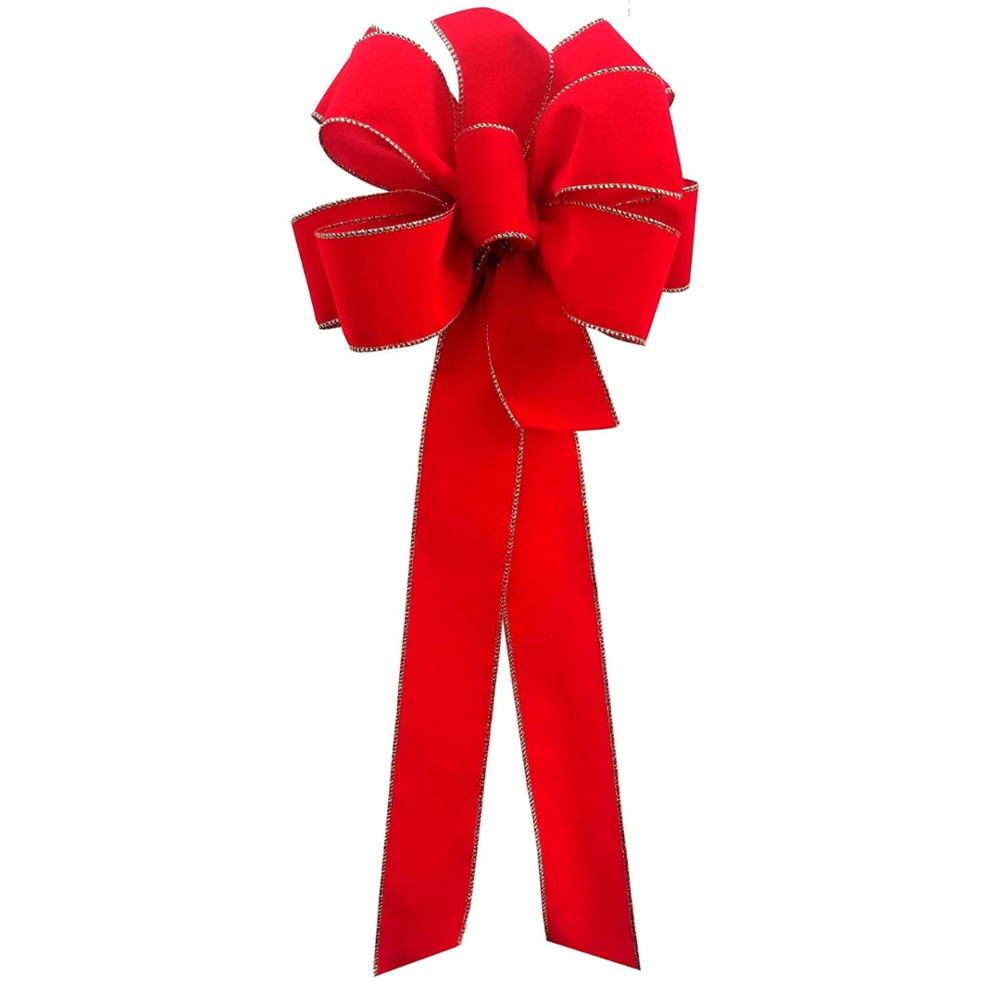 Best Christmas Red Bows With Gold Edge