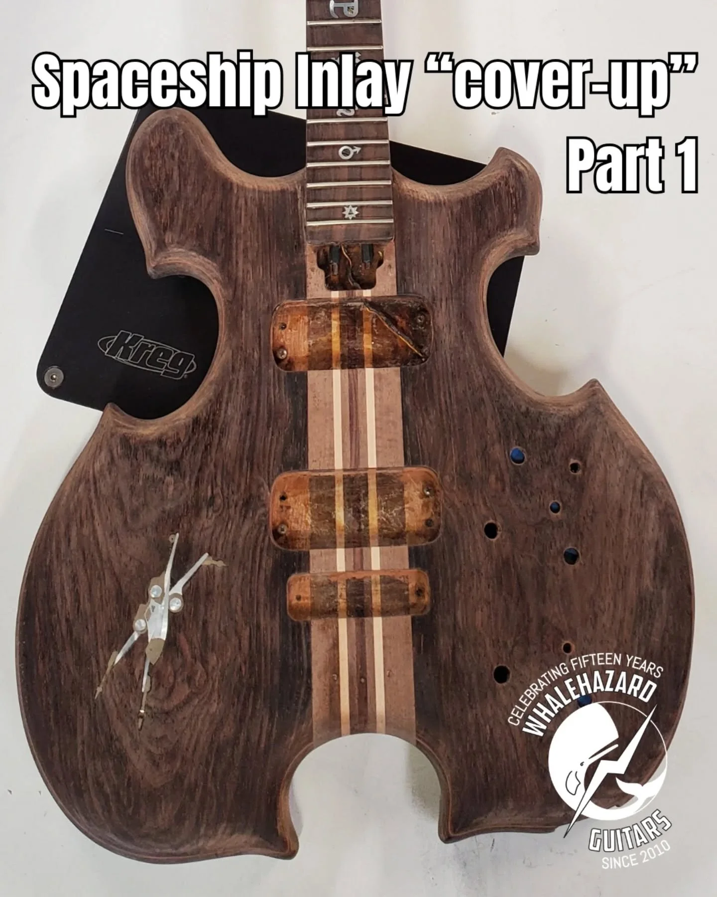Hey friends, here&rsquo;s something a little different! I get a lot of requests for inlay work but this one was an all new experience. I think of it a bit like a tattoo cover-up. If you&rsquo;re a vintage purist or opposed to these kinds of modificat
