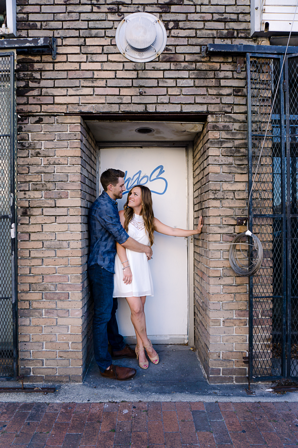 engagement shoot in downtown tampa
