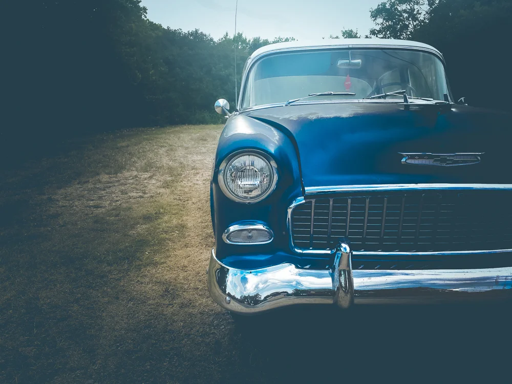 blue chevy belair
