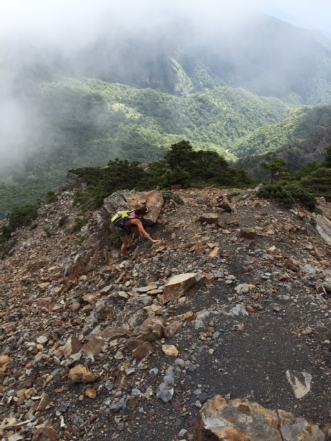 A little bit of rocky scrambling.