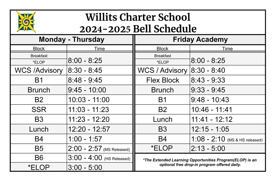 calendar-willits-charter-school