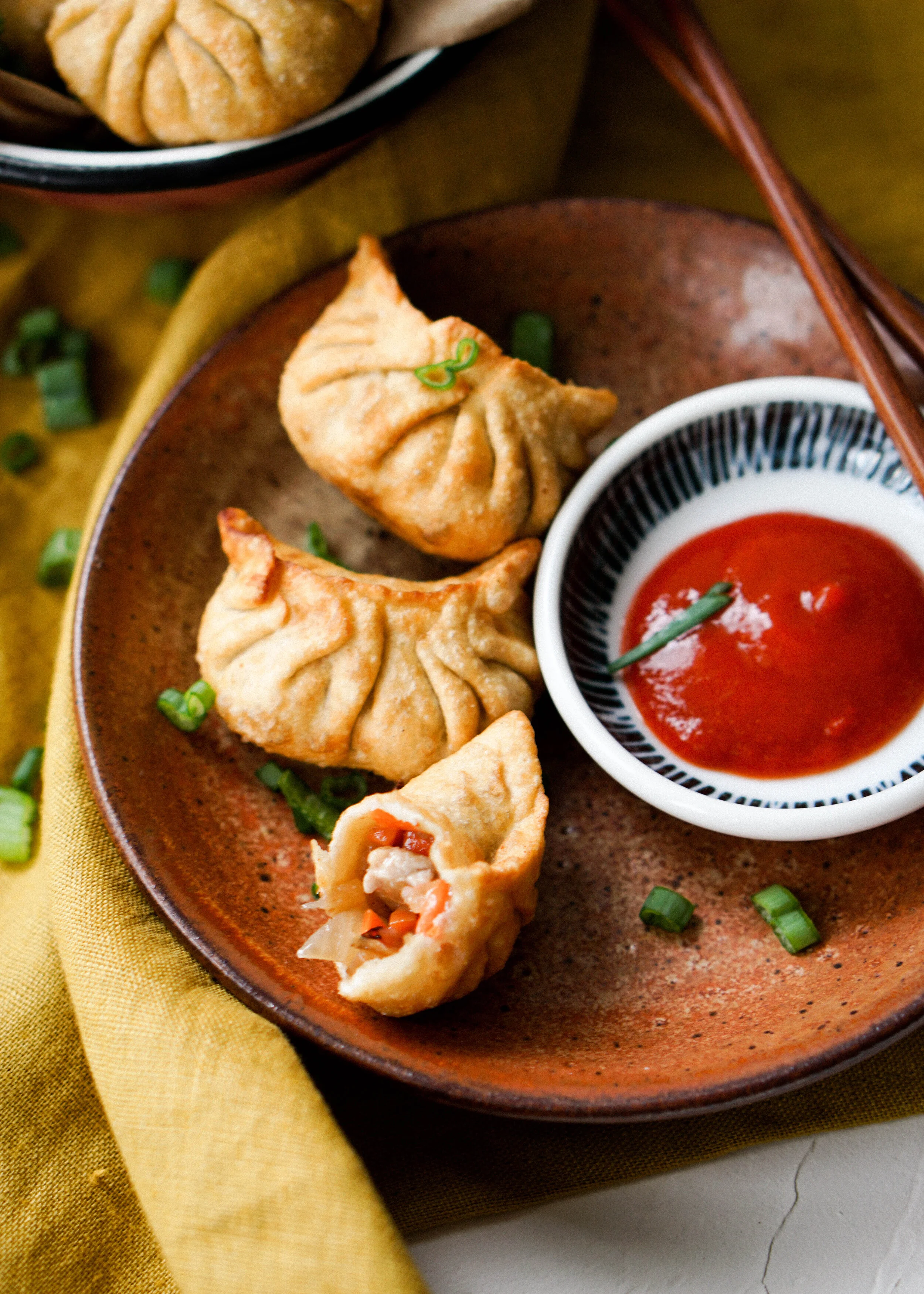 Fried Ginger Beef Dumplings — Eat Cho Food
