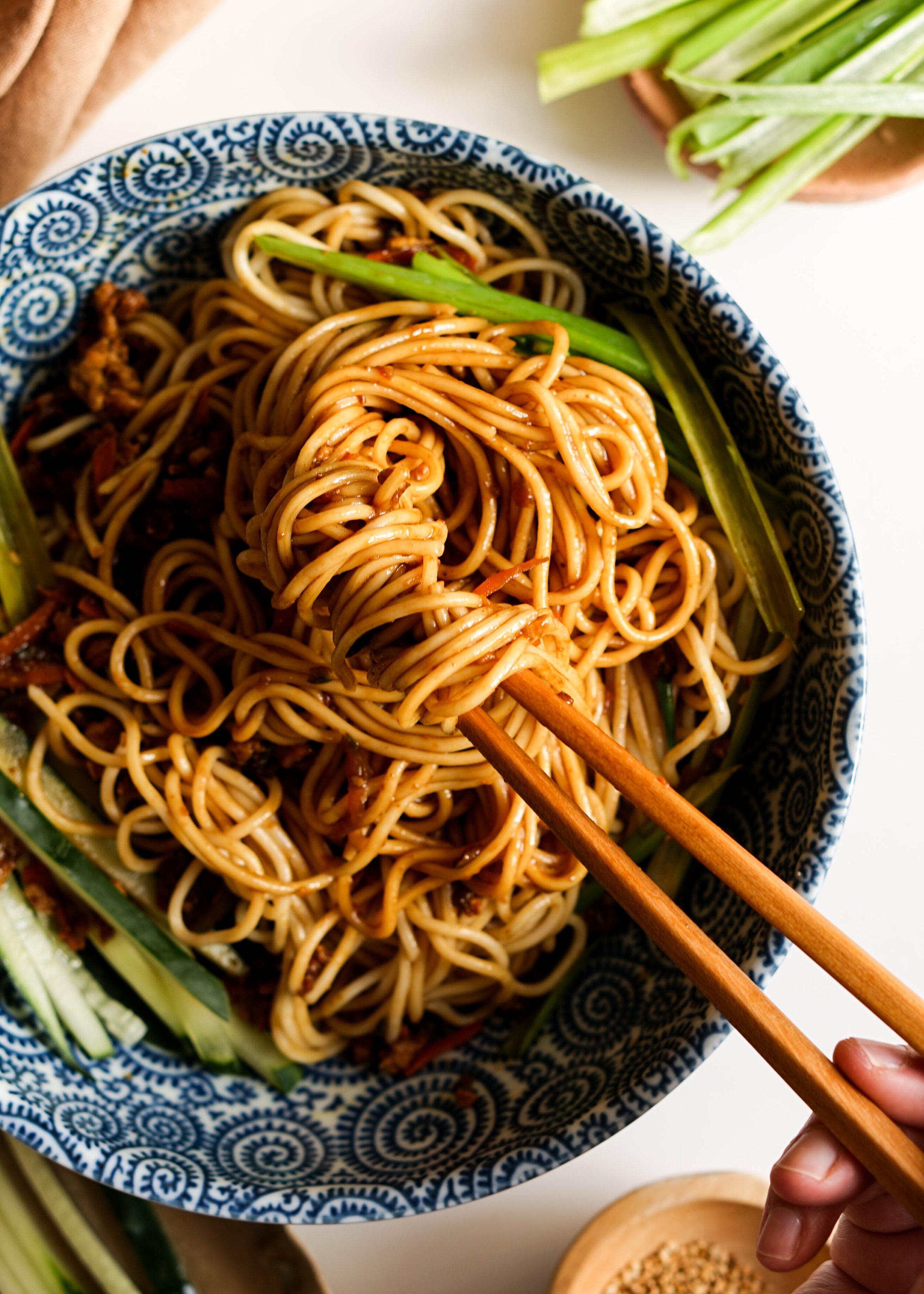 Zha Jiang Mian (Noodles with Soybean Meat Sauce) — Eat Cho Food