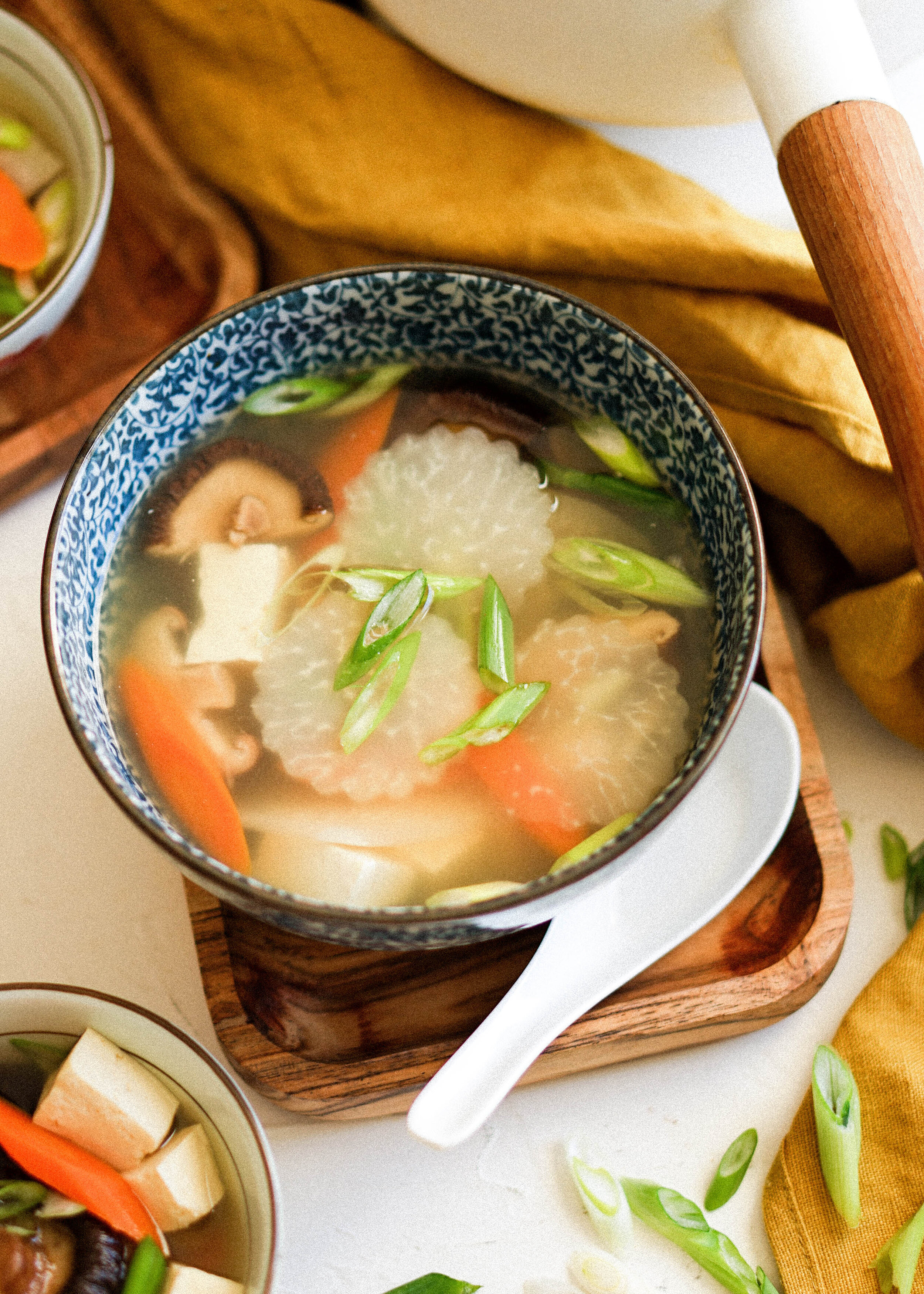 Kombu Chicken Soup with Carrots and Mushrooms Recipe