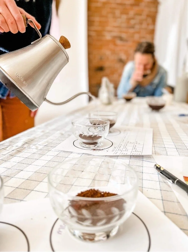 Coffee 101 Cupping, photo by Robyn Aaron, 2022
