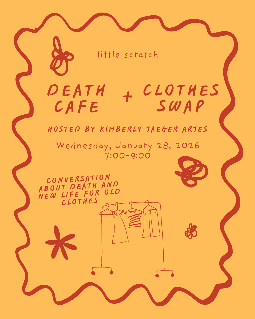 Little Scratch Death Cafe/Clothing Swap (free!)