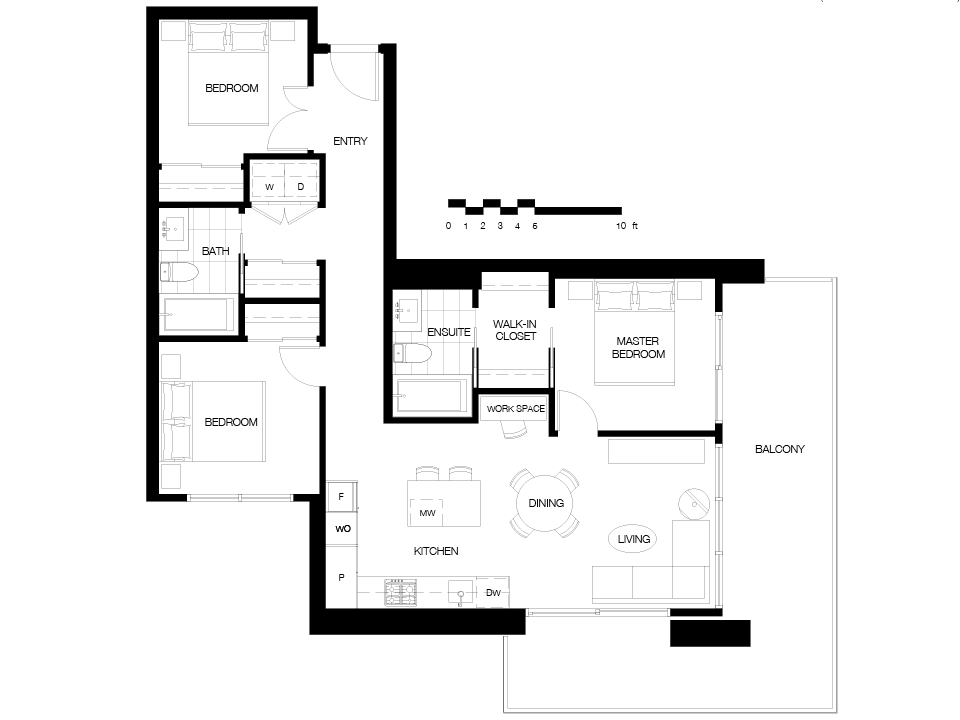 3 bed/2 bath - D2