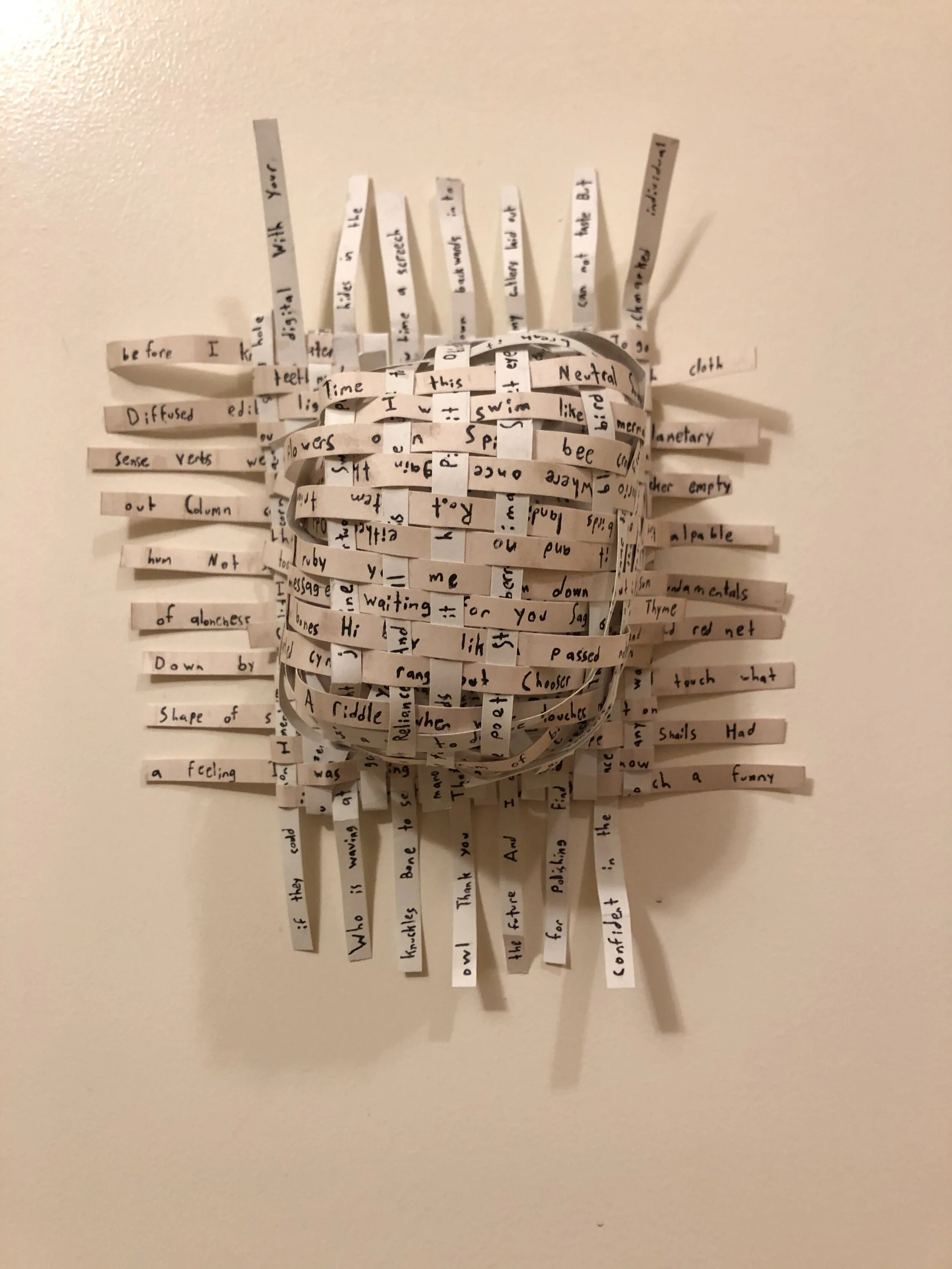   poem basket  - Jared Goldfischer and Morgan Levine 