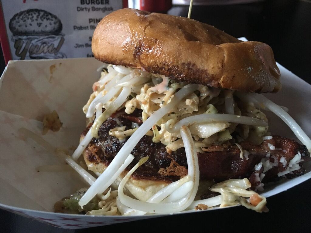 HOME's "Dirty Bangkok" burger