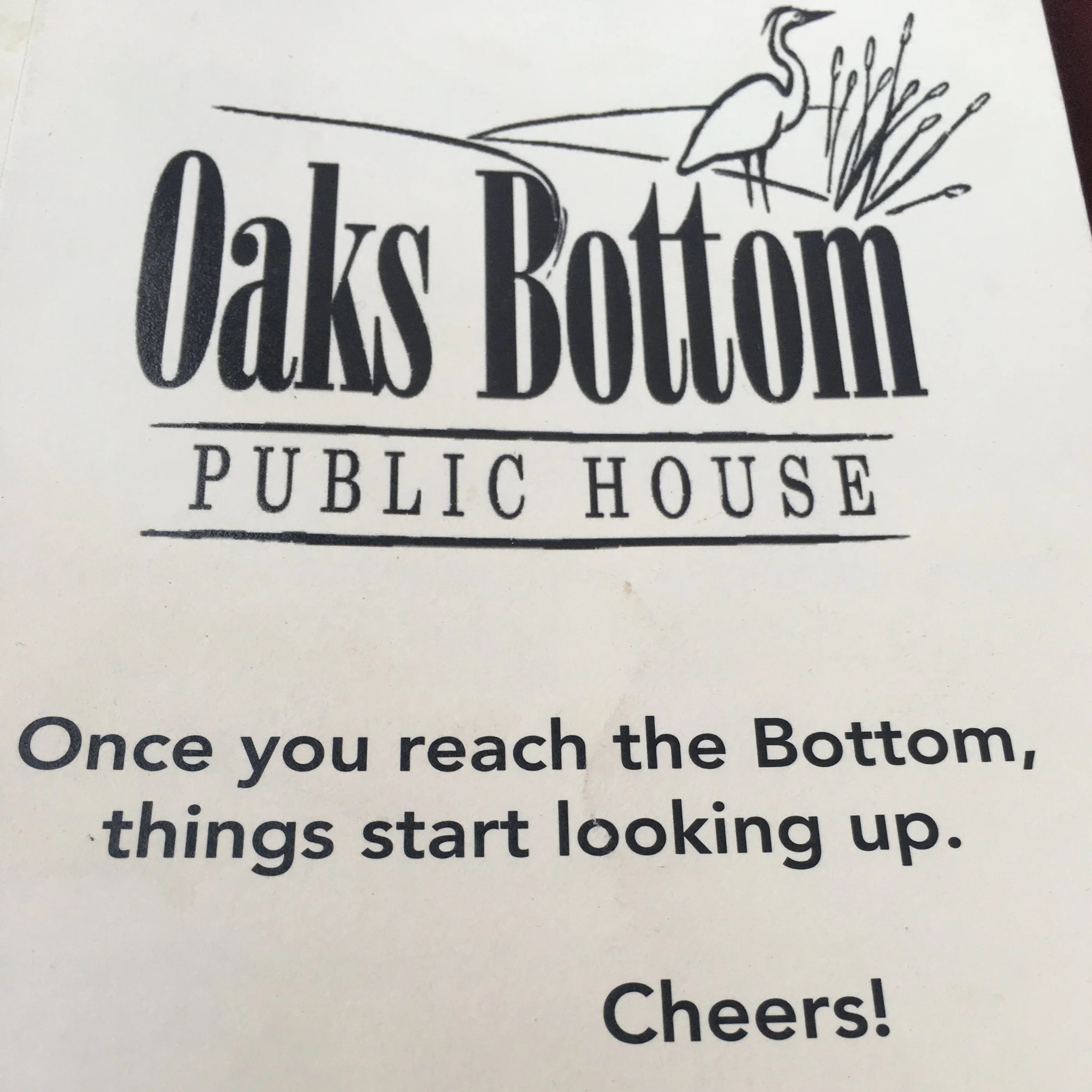 Tru dat, Oaks Bottom. 