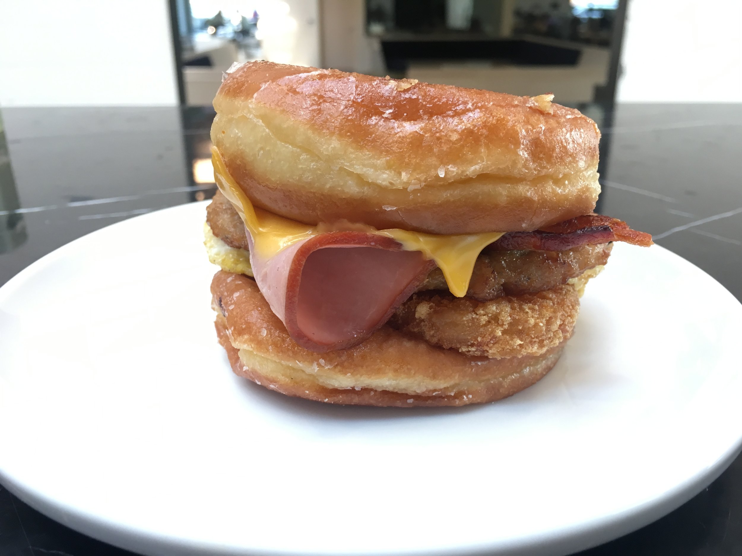 Delicious Donuts "Three Pigs" Burger