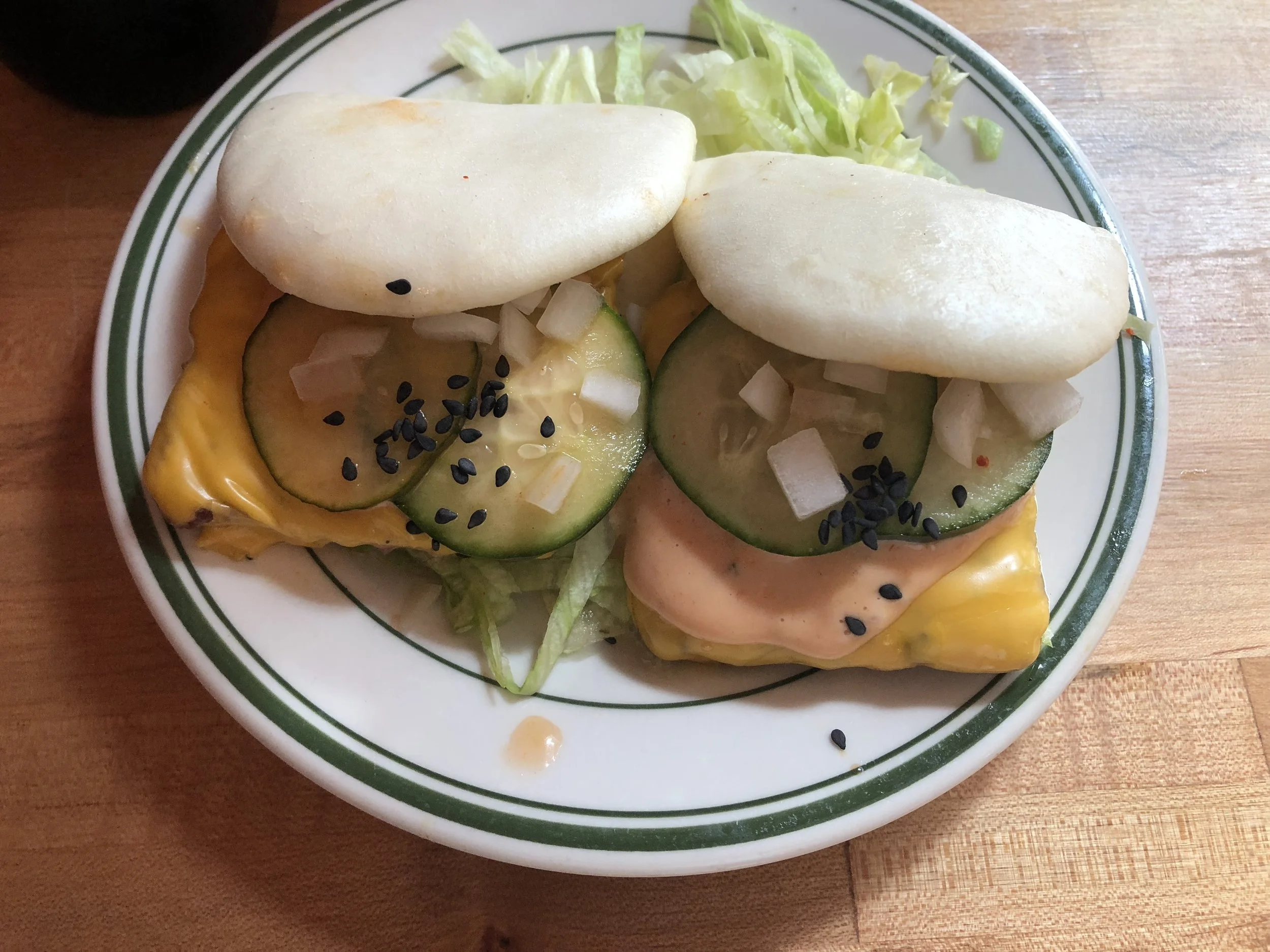 Kim Jong Smokehouse "Cheeseburger Steam Buns"