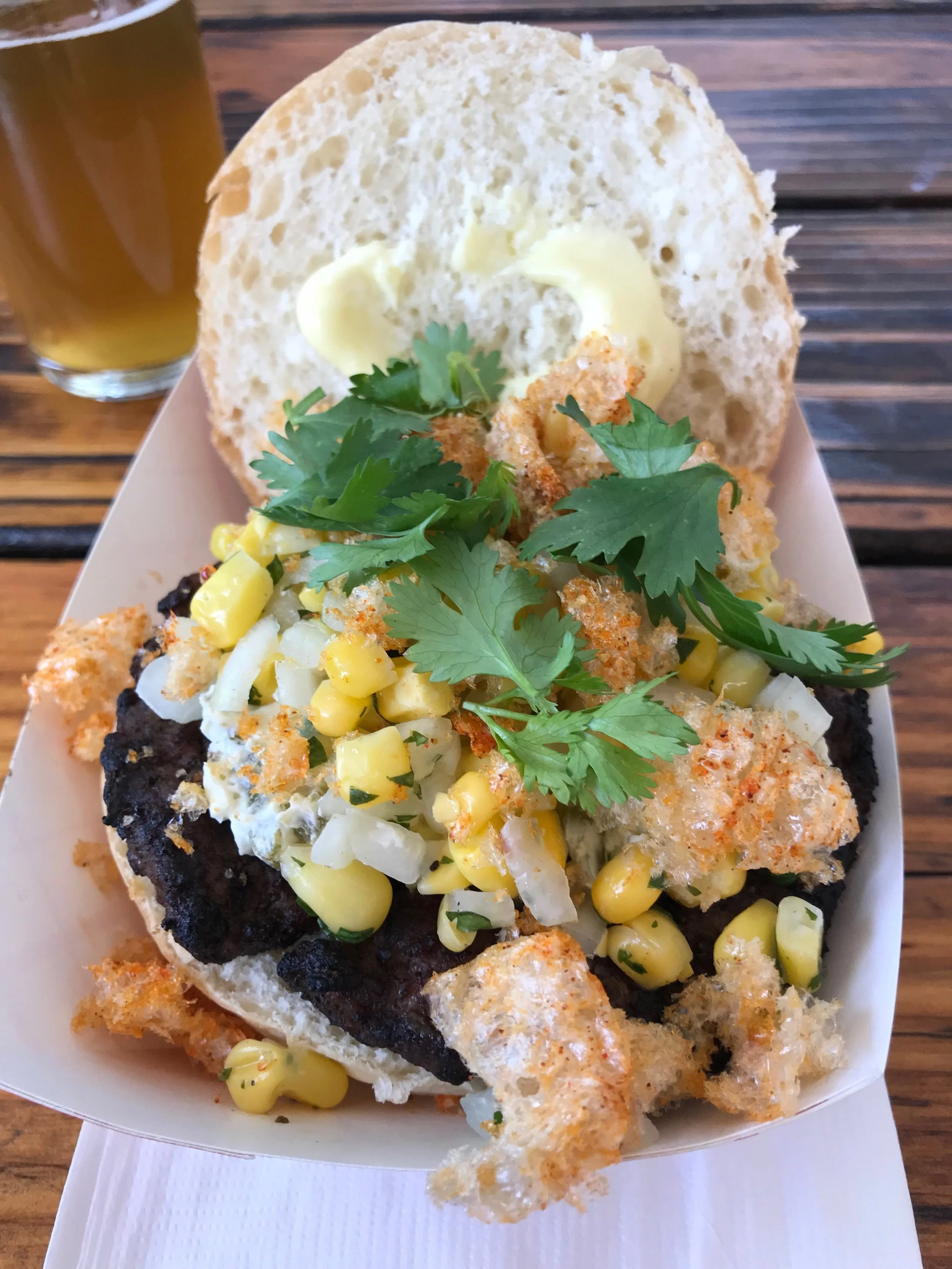 Burnside Brewing's Cornholio Burger