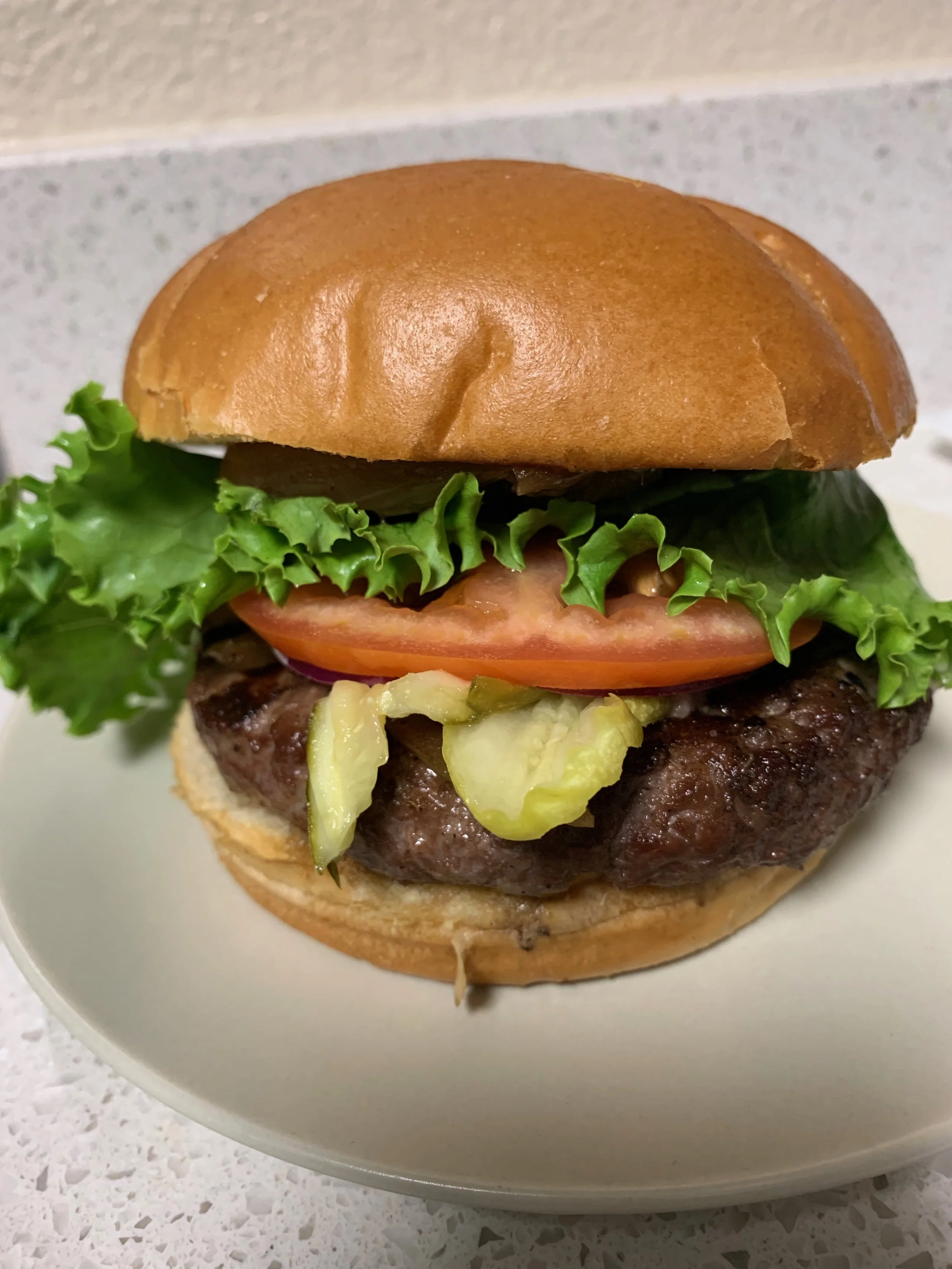 Papa Mak’s Stuffed Blue Cheese burger
