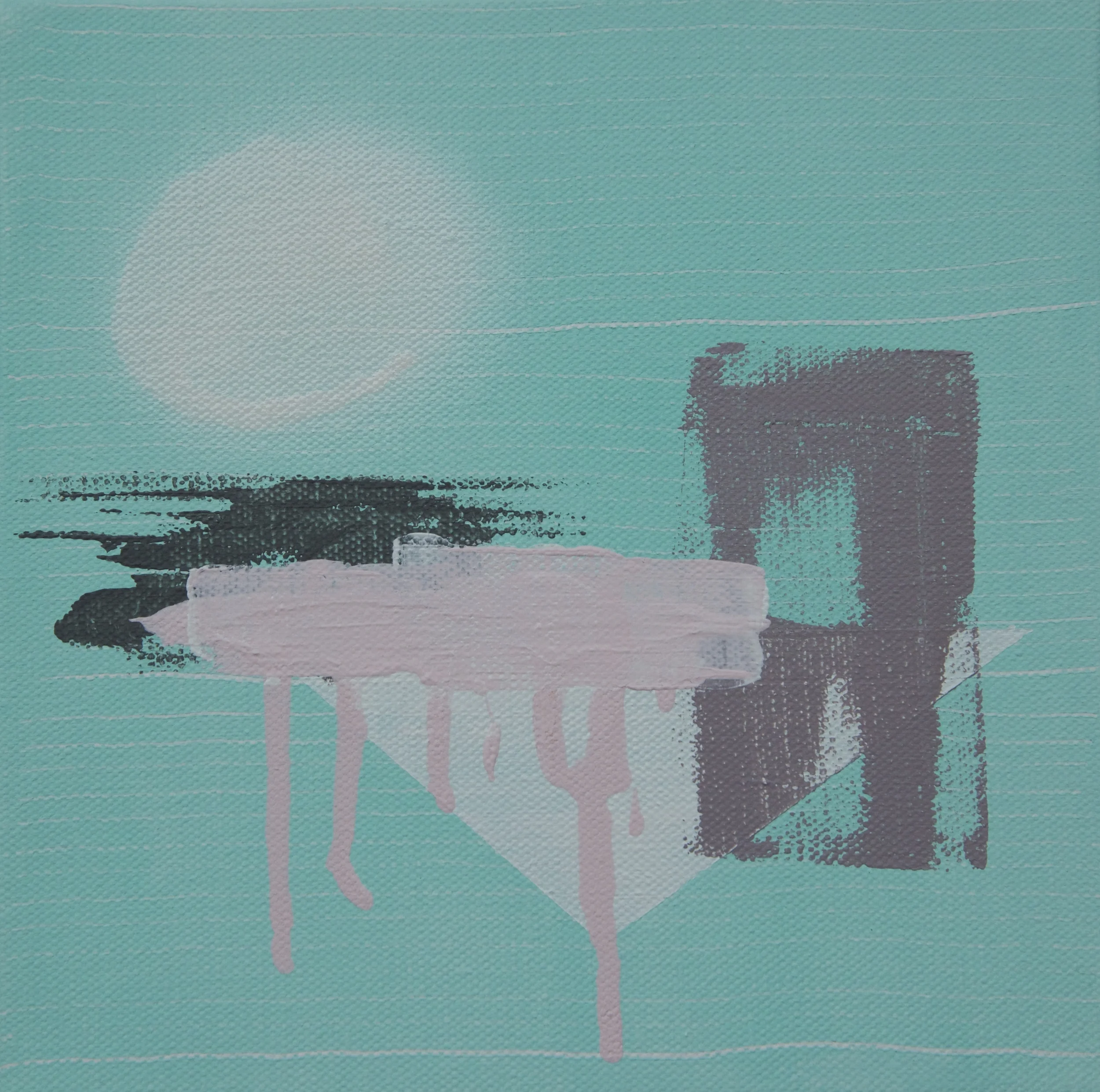 When this painting was created I was never happy with the pink on the top layer, the below painting is it in a new life.