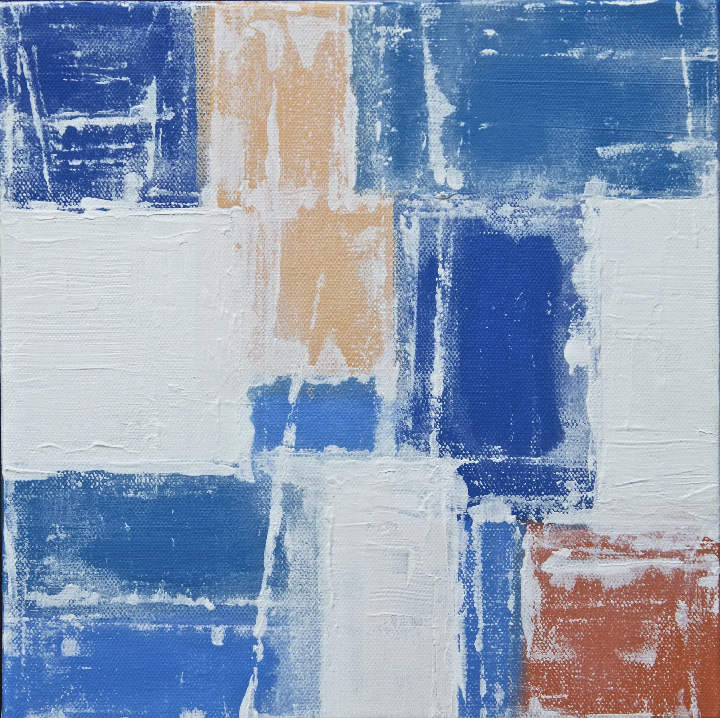 I made this piece & imagined it in a boy's nursery. I always want my work to be versatile and I just wasn't feeling it with this painting. Below is the new & improved version.