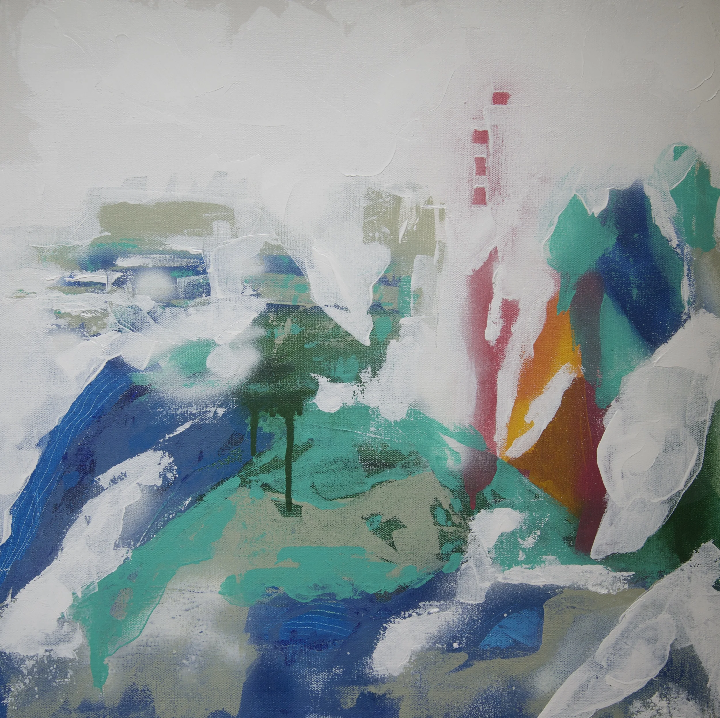I began to add more white paint thinking I could transform it somehow.