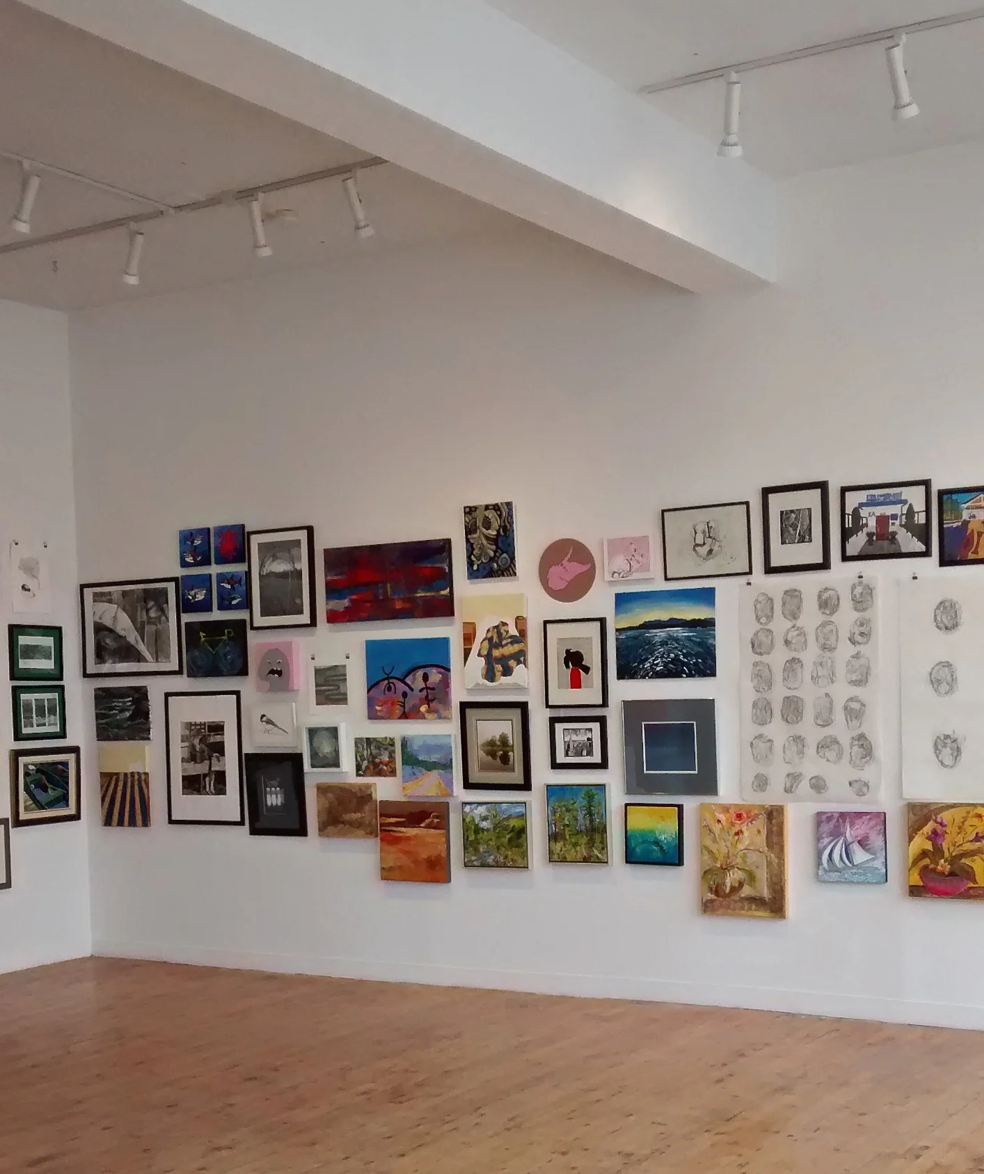 A large selection of paintings, drawings and photography.