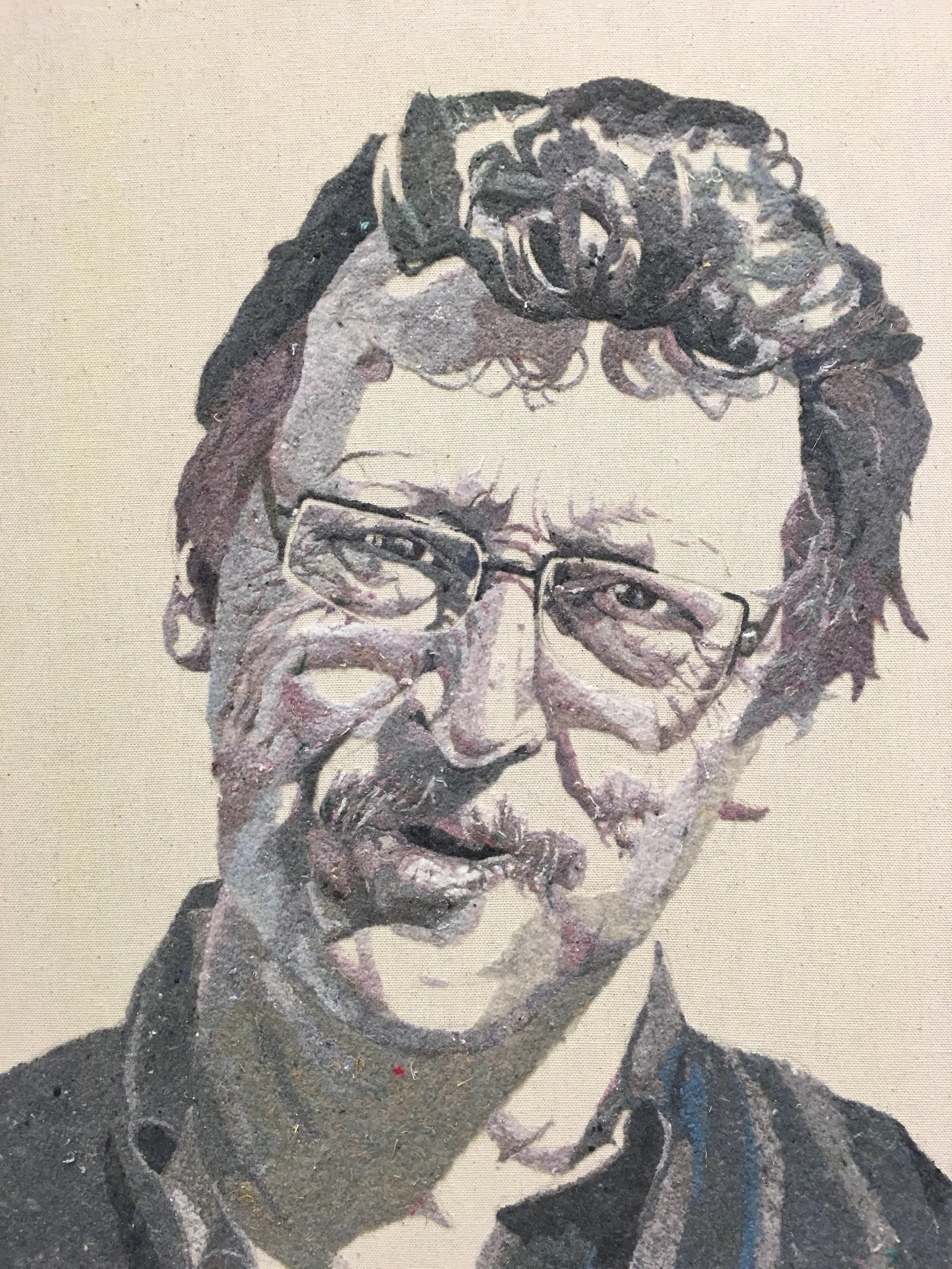 Tonya Corkey is another Toronto based artist. These gorgeous portraits are made with lint on canvas. My husband & I could not believe our eyes, they were stunning in person! 