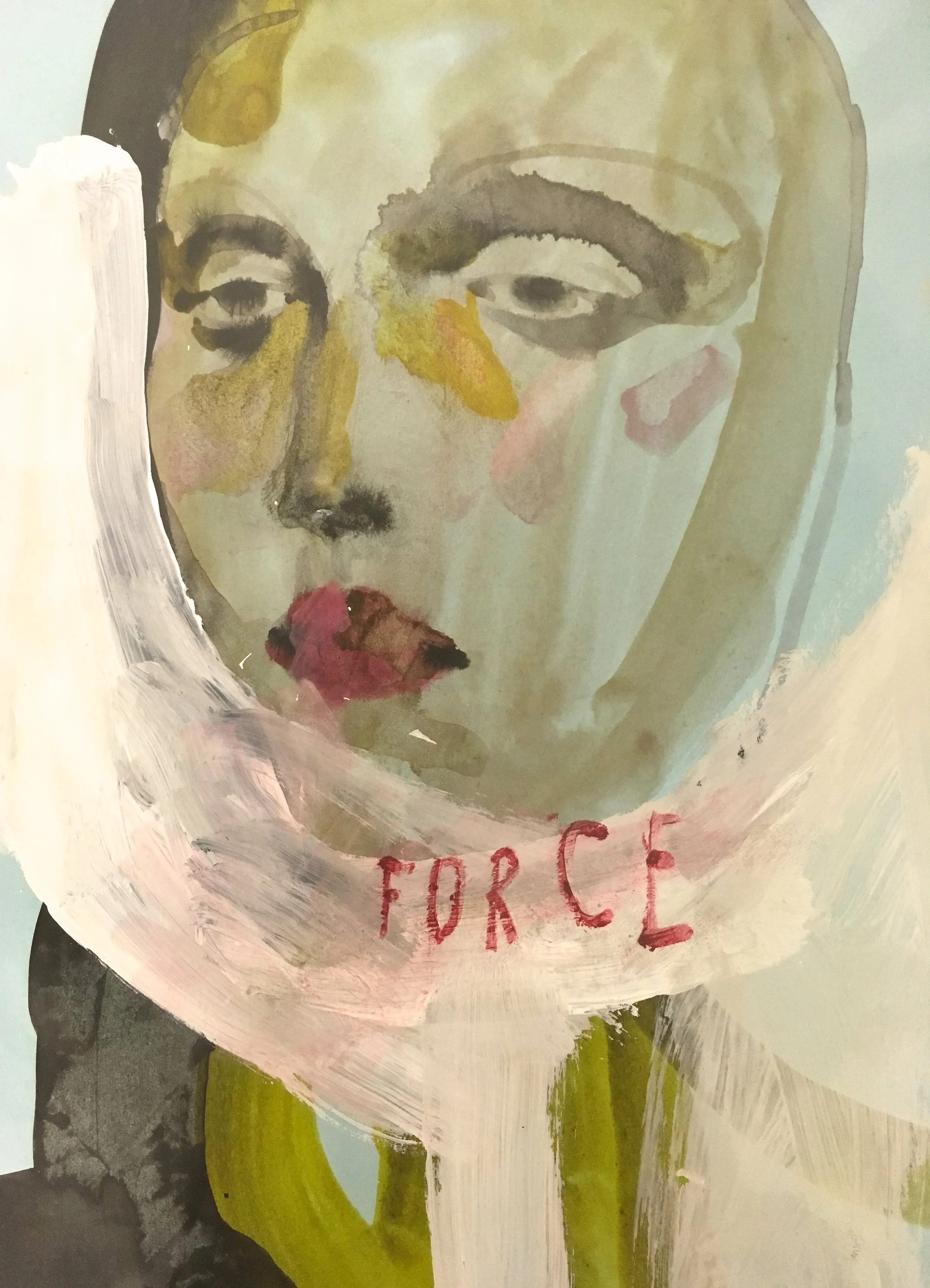 I can't stop looking at this painting by Tina. It's loose gestural brushstrokes make me want to go create.