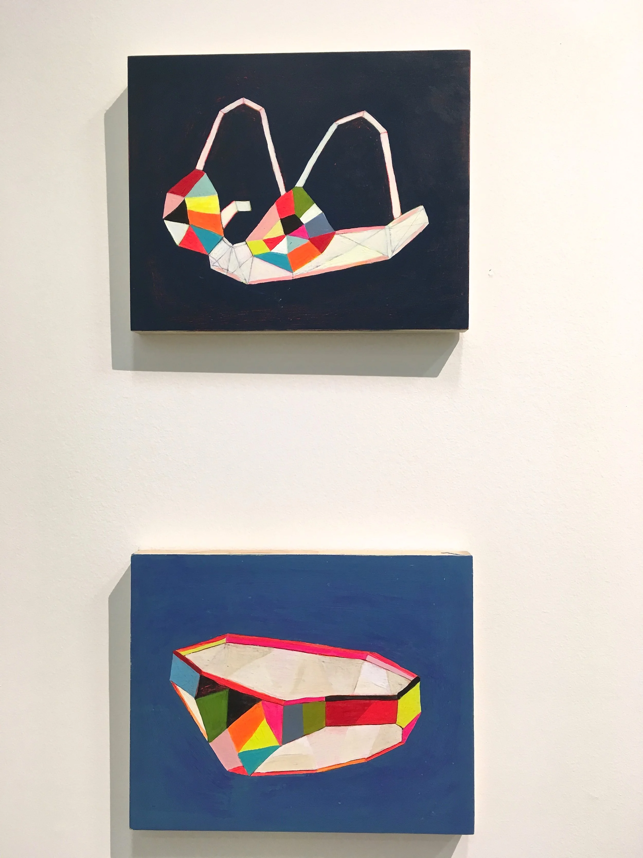 I wish I could have added these geometric beauties by Martha Rich to our art collection at home. The graphic pops of colour are so delightful. 