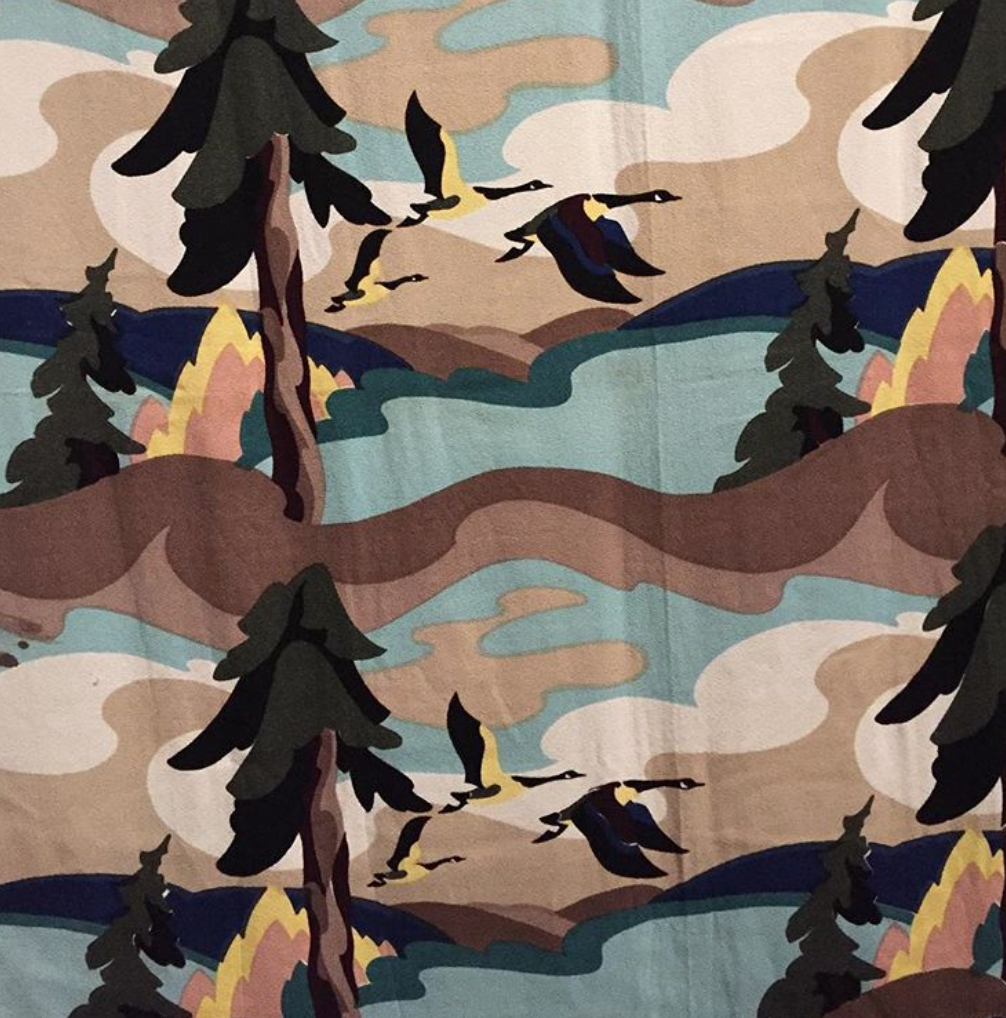 This piece of fabric has a Group of Seven vibe to it.