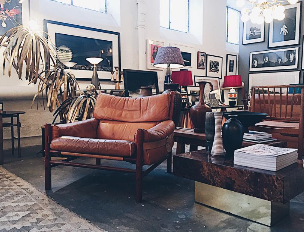 Check out the bronze sculpted tree to the left of the chair, your not going to find that at Target!