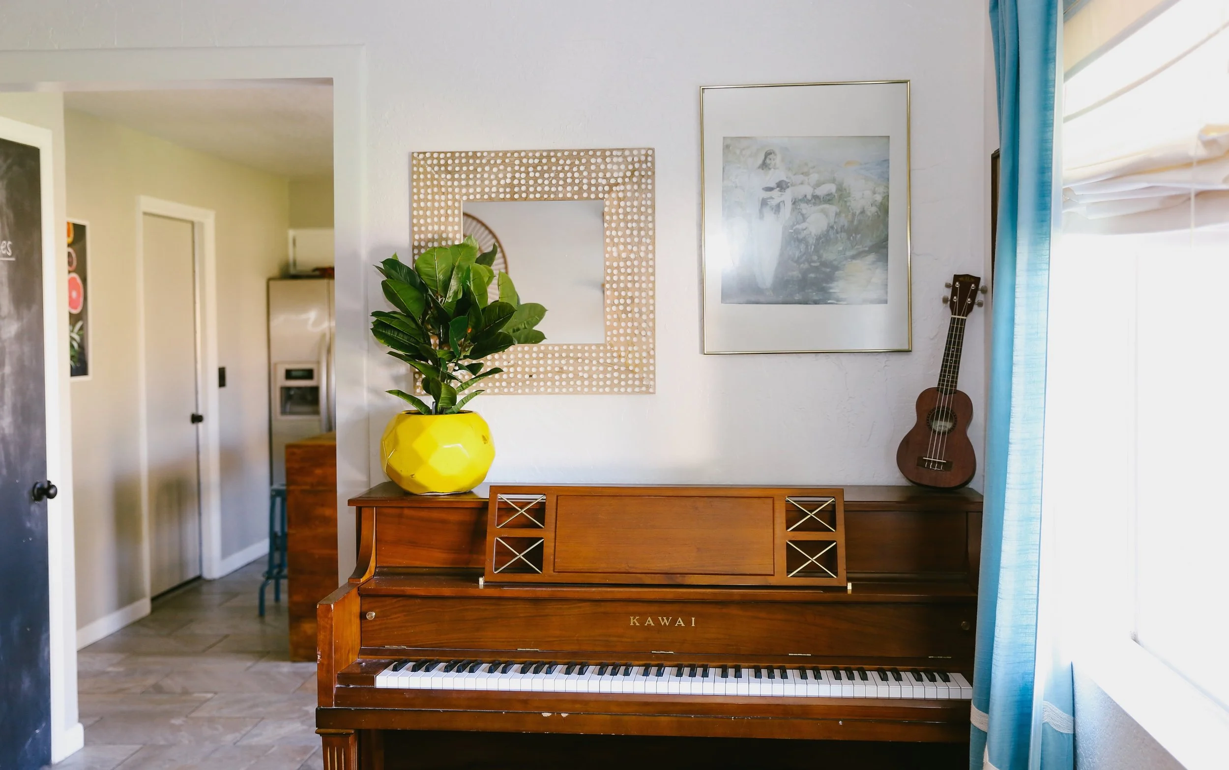 Kate's in-laws gifted her the piano her first Christmas with them. Such a thoughtful gift.