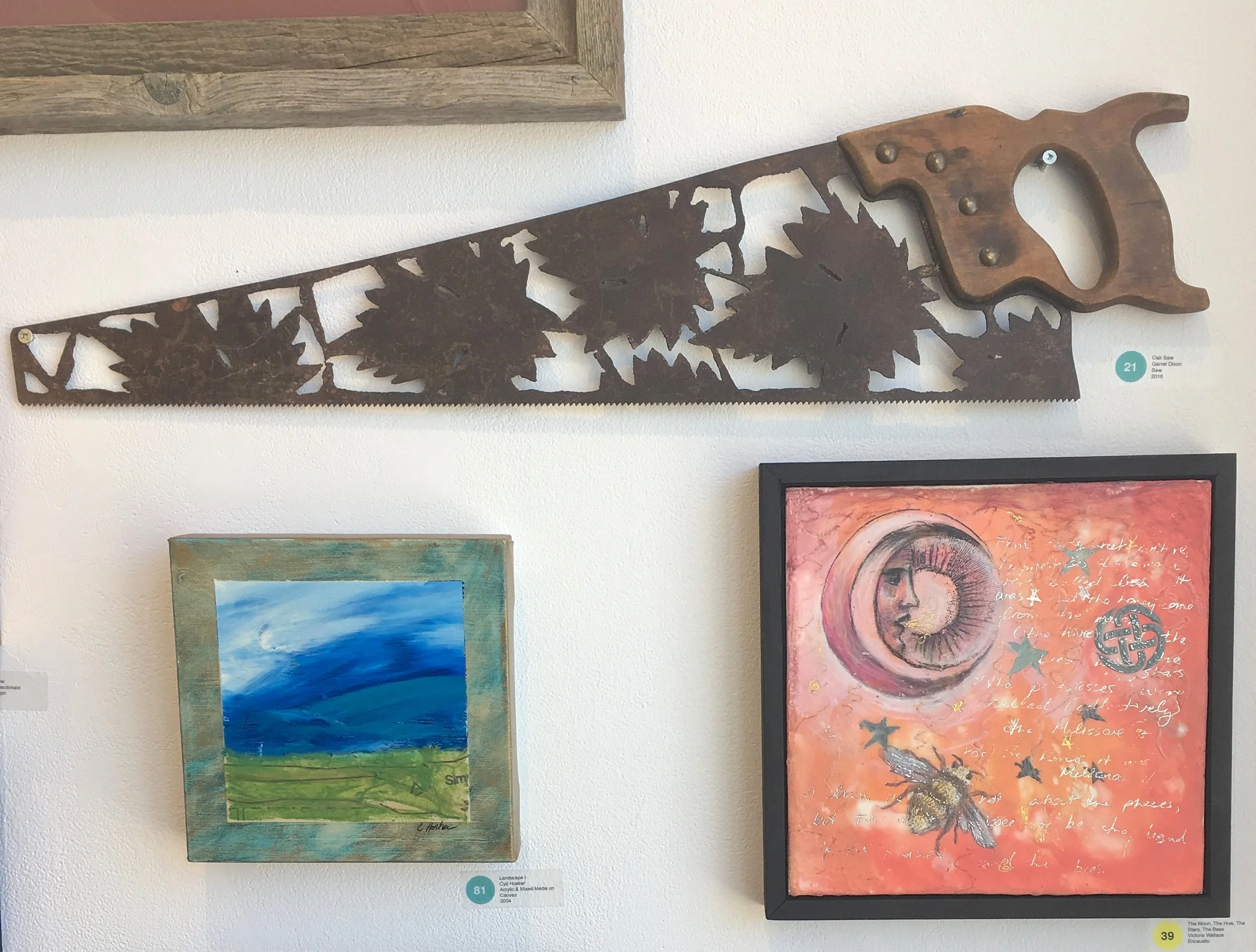 There were two vintage saw's in the sale, this is the one I wanted. All of his torch work is free hand, check out the link above to see his more of his work.