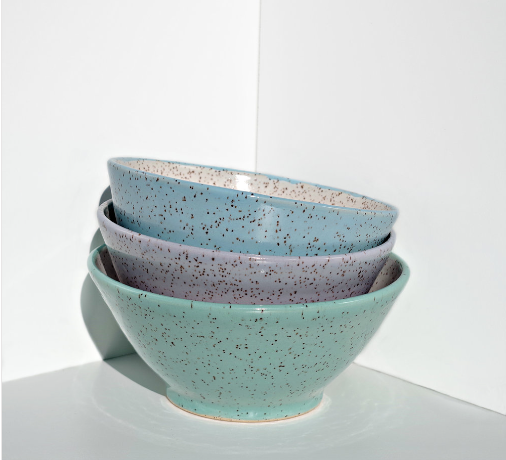 I can imagine myself using these gorgeous speckled bowls by LUPA ceramics every day. I eat a lot of cereal folks!