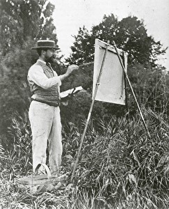 One of my all time favorite painters, John Singer Sargent, immersed in his craft.