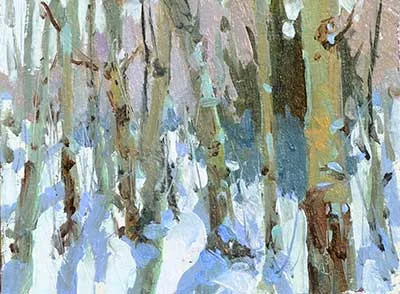 “Snow Mass”, 6″ x 8″, Lori Putnam OPA