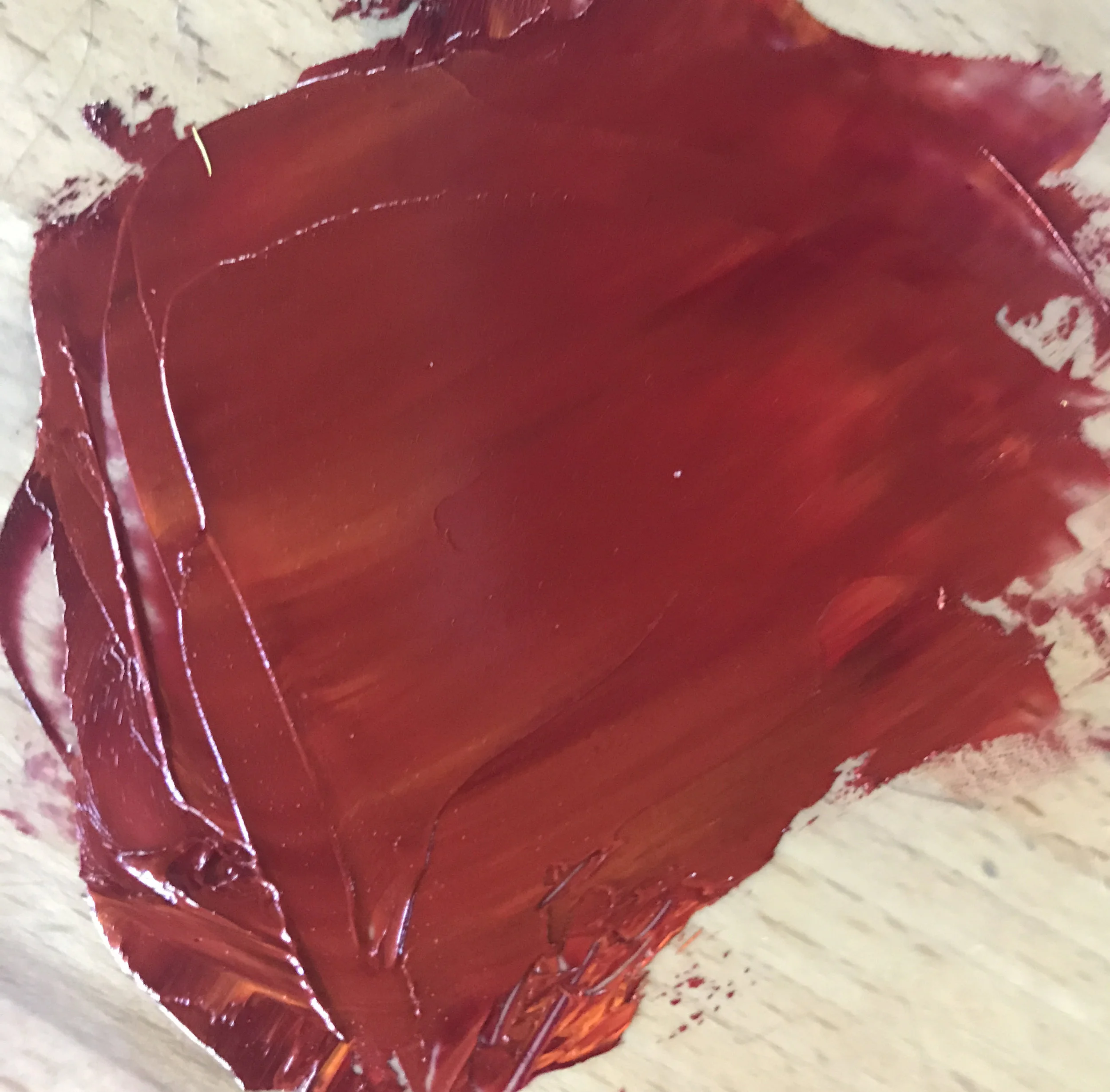 Quinacridone Violet and Cadmium Orange (rich, deep red)